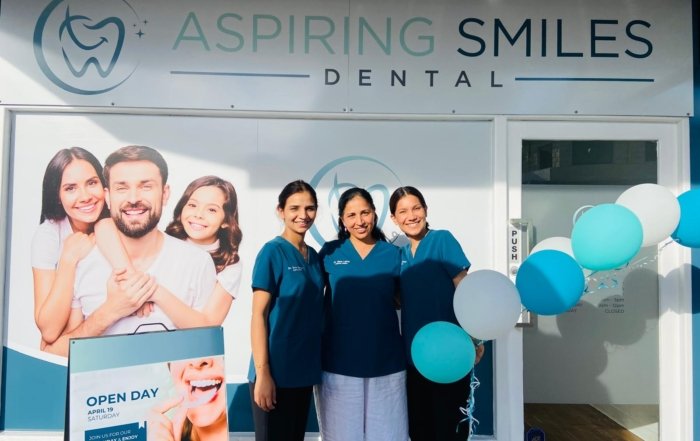 Open Day group photo of Aspiring Smiles Dental on April 19